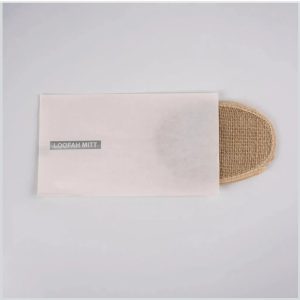 Natural loofah mitt,oval bath pad