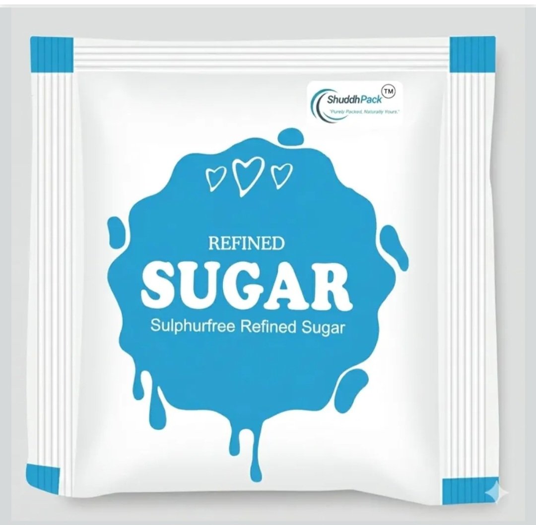 Refined sugar sachets 0.5 gm