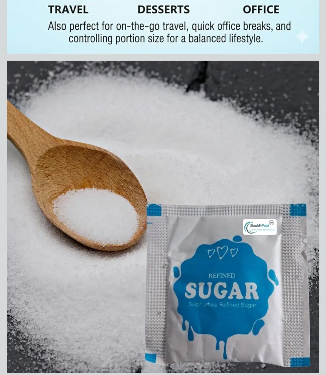 Refined sugar sachets 0.5 gm - Image 2
